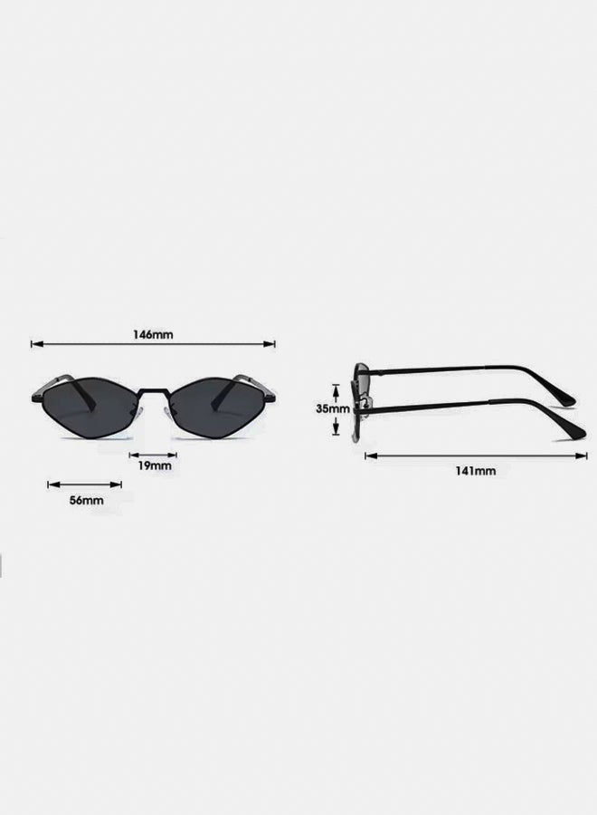 korico Tova Green Semi Rimless Browline Sunglasses - Image 3